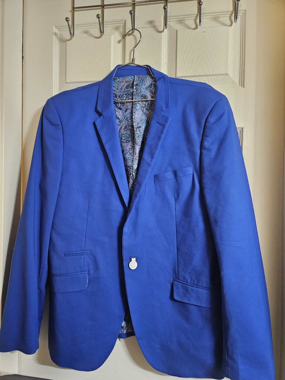 Cobalt Blue Single-Breasted Sport Coat